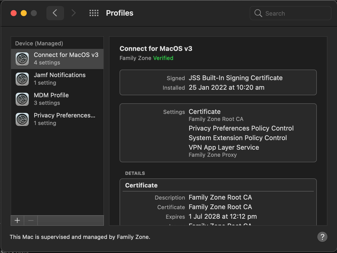 Connect For MacOS V3+ Troubleshooting – School Manager